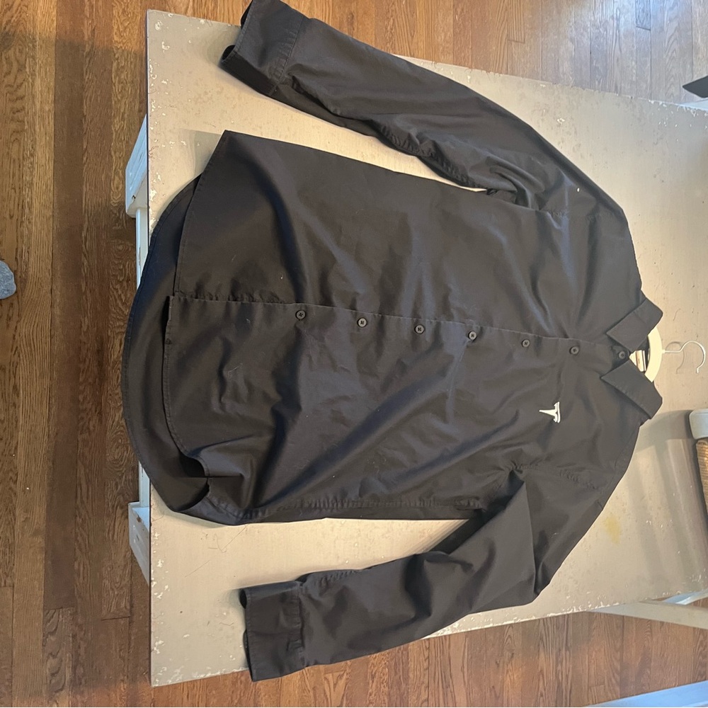 Black Tesla Branded Dress Shirt